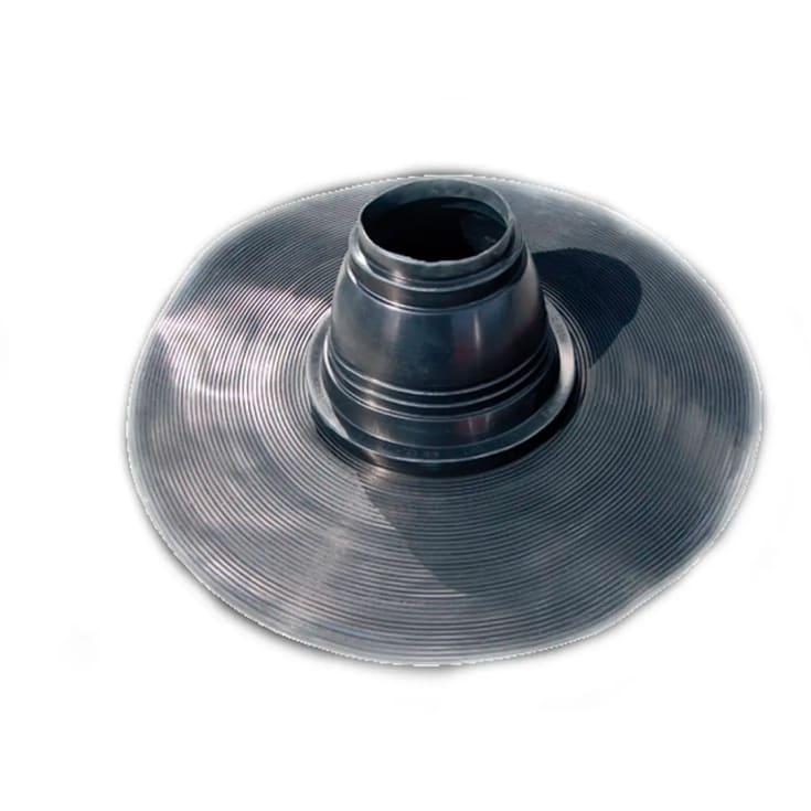 Cinderella takmansjett fleksibel gummi med slangeklemme 110 mm sort for ventilasjonsrør