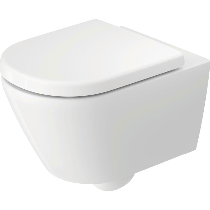Duravit D-Code vegghengt toalett uten skyllekant i hvit porselen