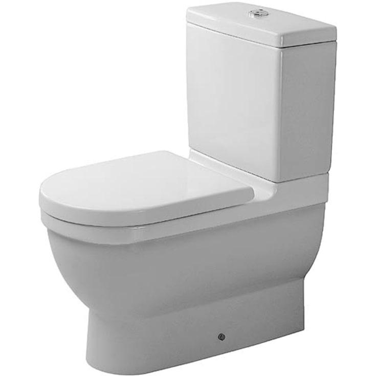 Duravit Starck 3 toalettkum med P-lås uten sisterne, hvit porselen