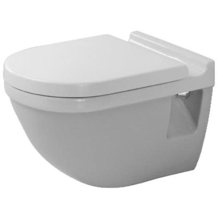 Duravit Starck 3 vegghengt toalett hvit med karakteristisk rektangulær Starck-form