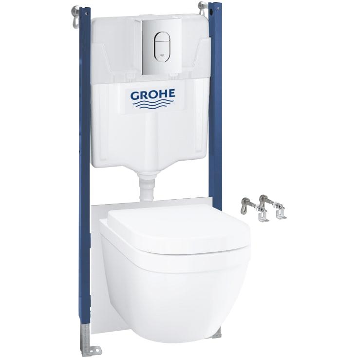 Grohe Solido komplett toalettpakke med Rapid SL sisterne, betjeningsplate og toalett