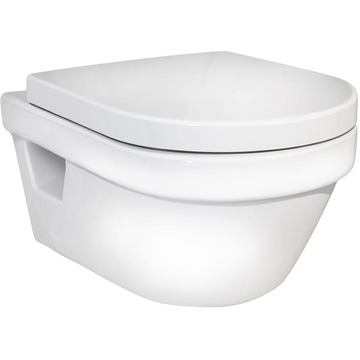 Gustavsberg Hygienic Flush vegghengt toalett uten skyllekant i hvit