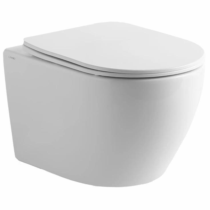 Lavabo Studio vegghengt toalett uten skyllekant i hvitt porselen